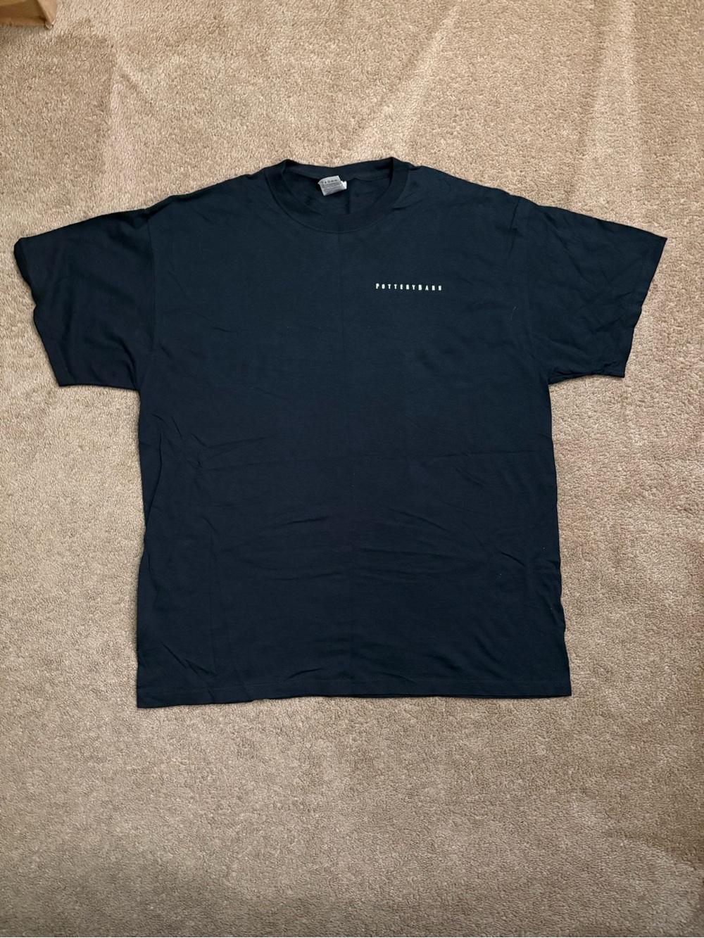 VTG Pottery Barn Furniture Company Promo New York Faded Heavy Black T-Shirt XL